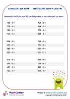 Division Im Kopf - Vielfache Von 9 Und 90