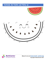 Wassermelone Punkt Zu Punkt Zu 20