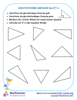Identifiziere Dreiecke Blatt 2