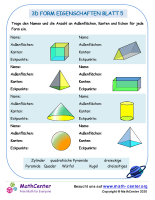 3D Form Eigenschaften Blatt 5