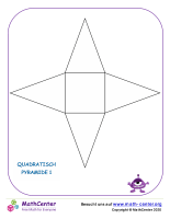 Quadratische Pyramide Netz 1