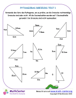 Pythagoras Dreiecks Test 1