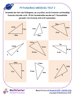 Pythagoras Dreiecks Test 2