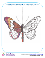 Symmetrie-Farbe Im Schmetterling V1