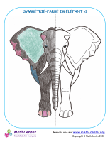 Symmetrie-Farbe Im Elefant V1