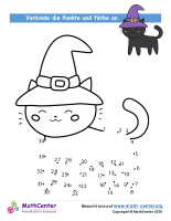 Halloween Katze Verbinde Die Punkte Zu 34