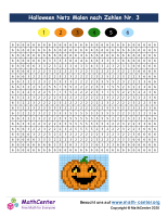 Halloween Netz Malen Nach Zahlen Nr. 3