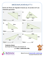 Dreiecksflächen Blatt 3