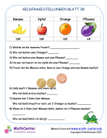 Geldfragestellungen Euro Blatt 3B