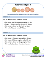 Münzreihe Aufgabe 2 (Euro)