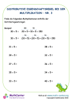 Distributivgesetz Bei Der Multiplikation Nr. 3