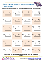 Multiplikation: Bis 10 (1Dezimalstellen) Mit 1-Stelligen Blatt 2