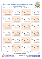 Multiplikation: Bis 100 (1Dezimalstellen) Mit 1-Stelligen Blatt 2