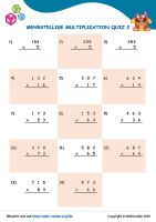 Mehrstellige Multiplikation Quiz 2