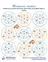 10 Einmaleins - Zielkreise