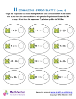 11 Einmaleins - Frosch Blatt 2 (X And ÷)