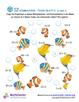 12 Einmaleins - Fisch Blatt 2 (X And ÷)