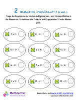 2 Einmaleins - Frosch Blatt 2 (X And ÷)