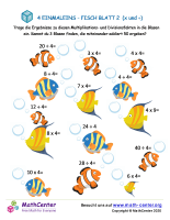 4 Einmaleins - Fisch Blatt 2 (X And ÷)