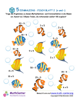 5 Einmaleins - Fisch Blatt 2 (X And ÷)