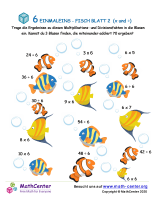 6 Einmaleins - Fisch Blatt 2 (X And ÷)