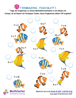 7 Einmaleins - Fisch Blatt 1