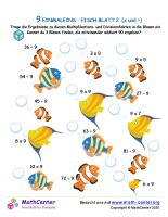 9 Einmaleins - Fisch Blatt 2 (X And ÷)