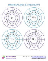 Kreise Malfolgen 1, 10, 11 Und 12 Blatt 1