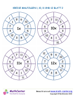 Kreise Malfolgen 1, 10, 11 Und 12 Blatt 2