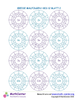 Kreise Malfolgen 1 Bis 12 Blatt 2