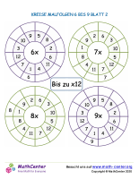 Kreise Malfolgen 6 Bis 9 Blatt 2