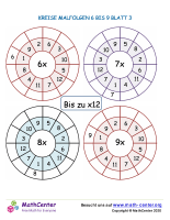 Kreise Malfolgen 6 Bis 9 Blatt 3