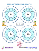 Kreise Malfolgen 1,2,5 Und 10 Blatt 2A