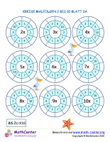 Kreise Malfolgen 2 Bis 10 Blatt 2A
