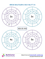 Kreise Malfolgen 2 Bis 5 Blatt 2A