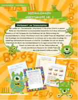Dezimalzahlen Arbeitsmappe Nr. 1 - Stellenwert Von Dezimalzahlen