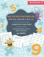 Multiplikationstabellen Für Die Zahlen 6 Bis 10