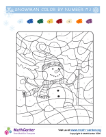 Color By Numbers - Snowman 3