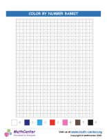 Grid Color By Numbers - Rabbit