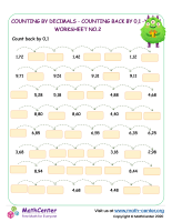 Counting by decimals - counting back by 0,1 - worksheet no.2.docx