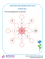 Addition and subtraction to 20 – Puzzle No.1