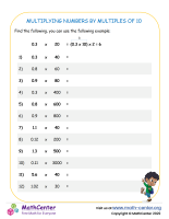 Multiplying Numbers By Multiples Of 10 