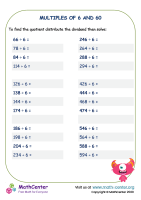 Multiples of 6 and 60