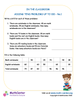 In the Classroom – Addition problems of 10s up to 100 – No.1