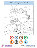 Color By Numbers - Santa No.4