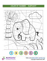 Color By Numbers - Elephant