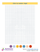 Grid Color By Numbers - Angel