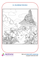 Coloring - fairytale house