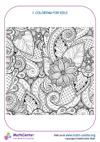 Coloring flowers and paisley