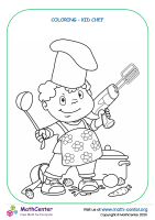 Coloring - kid chef